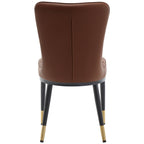 Faux Leather Upholstered Dining Chairs Set of 2/4