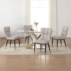 Faux Leather Upholstered Dining Chairs Set of 2/4