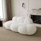 Floor Couch, Modern Loveseat Sofa, Lazy Sofa Round Floor Sofas, Cloud Memory Foam Boneless Couches for Living Room, Apartment
