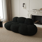 Floor Couch, Modern Loveseat Sofa, Lazy Sofa Round Floor Sofas, Cloud Memory Foam Boneless Couches for Living Room, Apartment