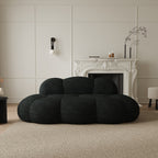 Floor Couch, Modern Loveseat Sofa, Lazy Sofa Round Floor Sofas, Cloud Memory Foam Boneless Couches for Living Room, Apartment