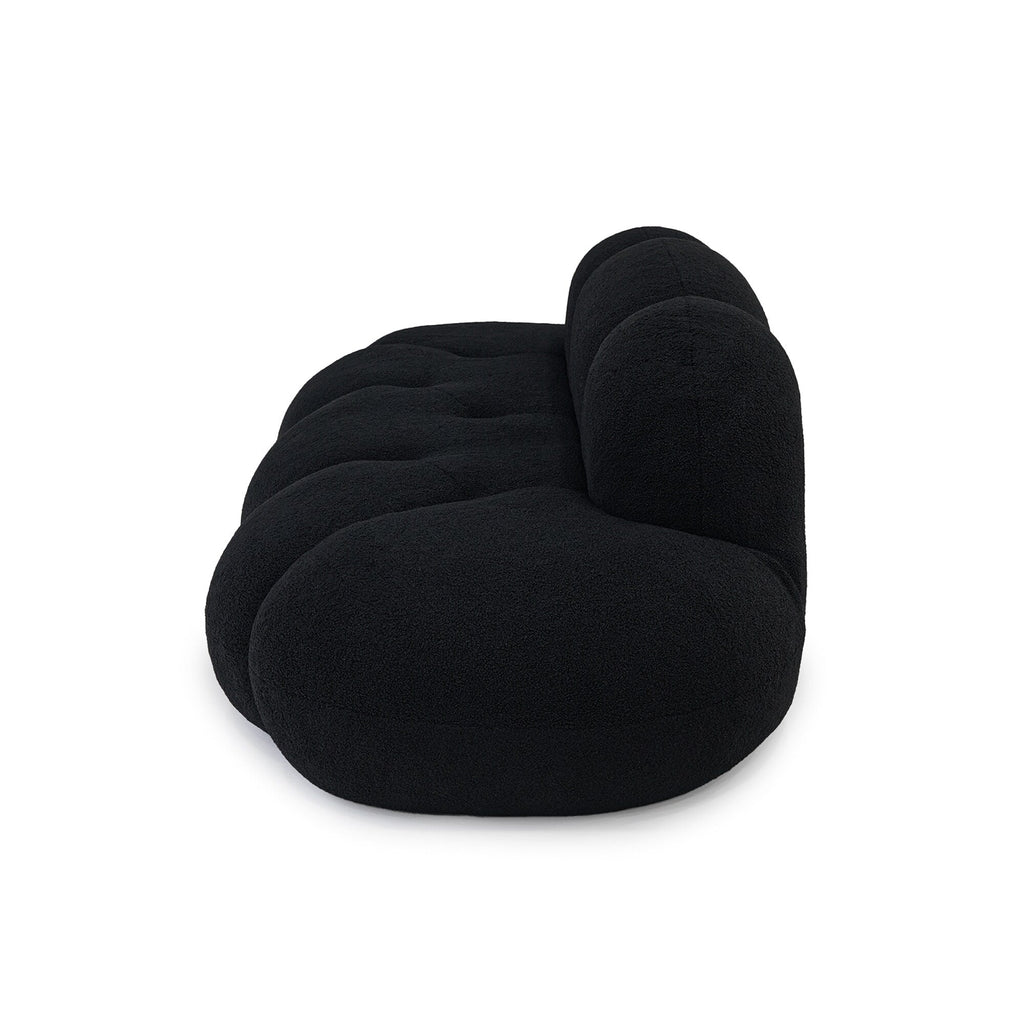 Floor Couch, Modern Loveseat Sofa, Lazy Sofa Round Floor Sofas, Cloud Memory Foam Boneless Couches for Living Room, Apartment