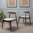 Francie Mid-Century Modern Dining Chairs (Set of 2) by Christopher Knight Home - 20.50 W x 20.25 L x 29.75 H