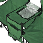 GoTeam Portable Double Folding Chair w/Removable Umbrella, Cooler Bag and Carry Case