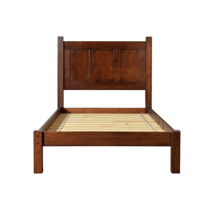 Grain Wood Furniture Shaker Solid Wood Panel Platform Bed