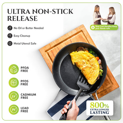 Granitestone Armor Max 14 Piece Hard Anodized Cookware Set