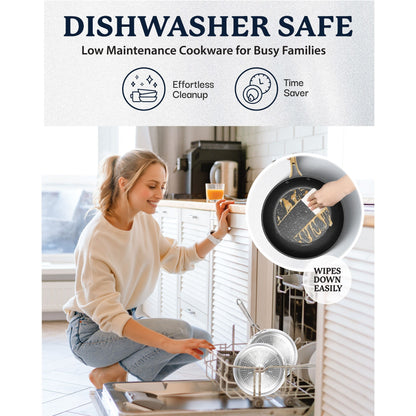 Granitestone Charleston Hammered 15 Piece Nonstick Cookware Set