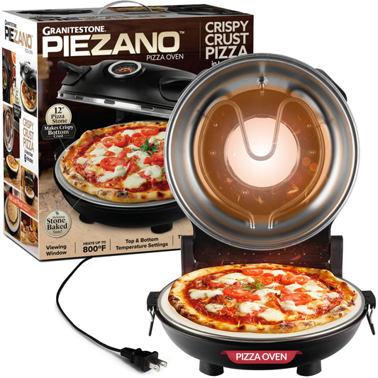 Granitestone Piezano Indoor/Outdoor Electric Pizza Oven w Ceramic Stone