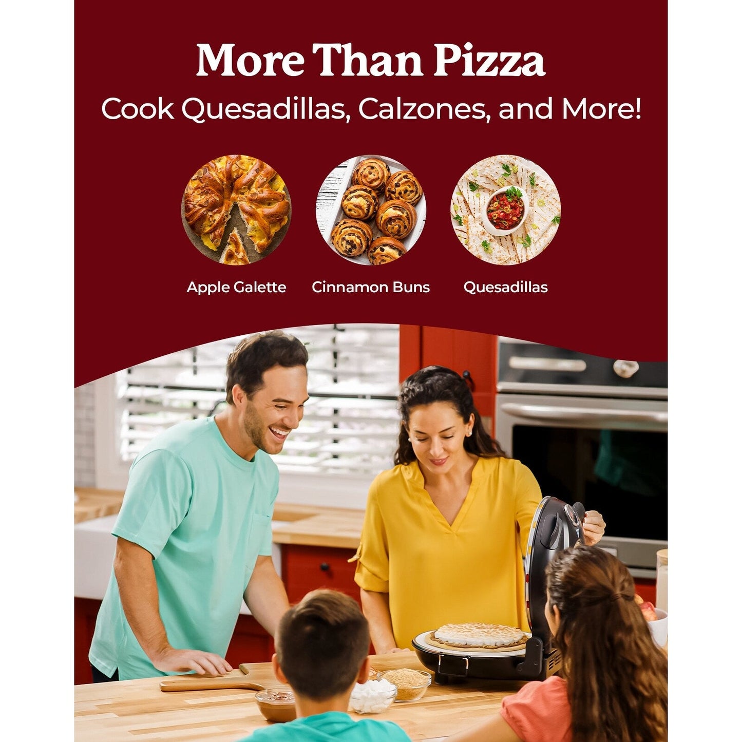 Granitestone Piezano Indoor/Outdoor Electric Pizza Oven w Ceramic Stone