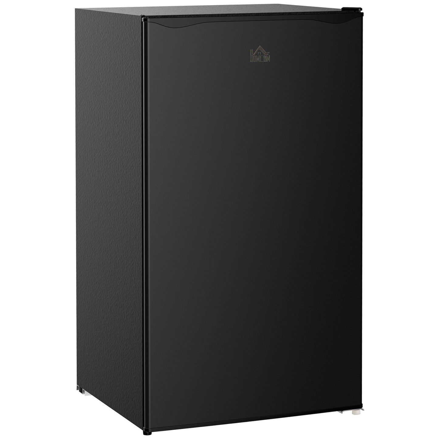 HOMCOM 3.2 Cu.Ft Mini Fridge with Freezer, Single Door Compact Refrigerator with Adjustable Thermostat for Bedroom