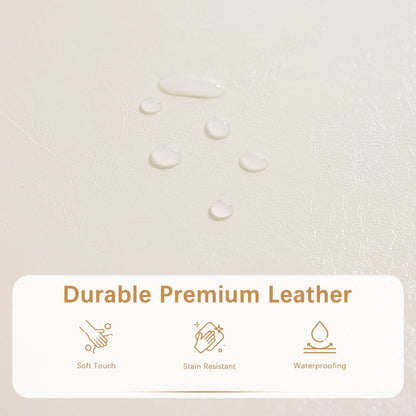 50.3 x 17.50 x 18 Upholstered Rectangular Storage Ottoman-Faux Leather