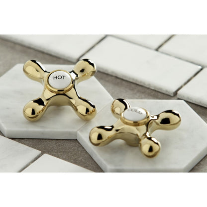 Kingston Brass Heritage Bridge Kitchen Faucet with Brass Sprayer