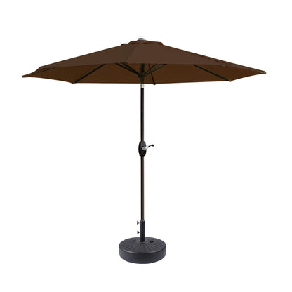 Holme 9-foot Patio Umbrella and Base Stand
