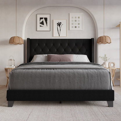 Homer Tufted Upholstered Panel Bed