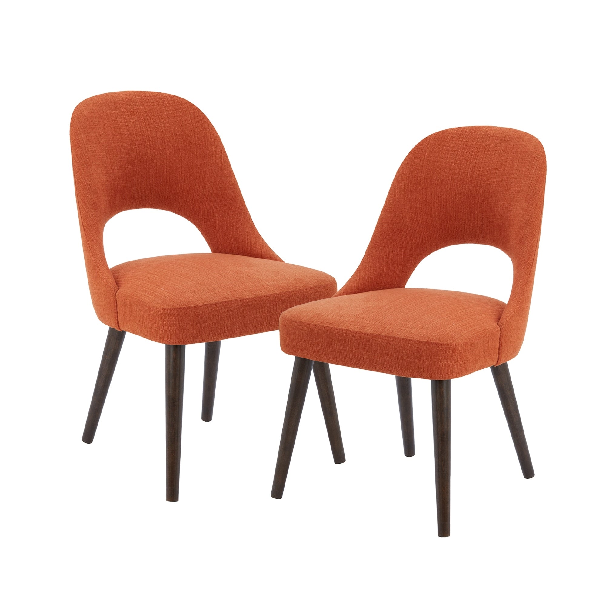INK IVY Nola Upholstered Dining Side Chairs with Cutout Back design (Set of 2)