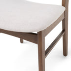 Abrielle Mid-Century Modern Upholstered Rubberwood Dining Chair (Set of 2) by Christopher Knight Home