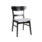 Abrielle Mid-Century Modern Upholstered Rubberwood Dining Chair (Set of 2) by Christopher Knight Home