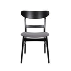 Abrielle Mid-Century Modern Upholstered Rubberwood Dining Chair (Set of 2) by Christopher Knight Home