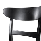 Abrielle Mid-Century Modern Upholstered Rubberwood Dining Chair (Set of 2) by Christopher Knight Home