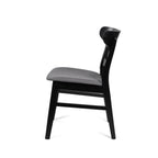 Abrielle Mid-Century Modern Upholstered Rubberwood Dining Chair (Set of 2) by Christopher Knight Home