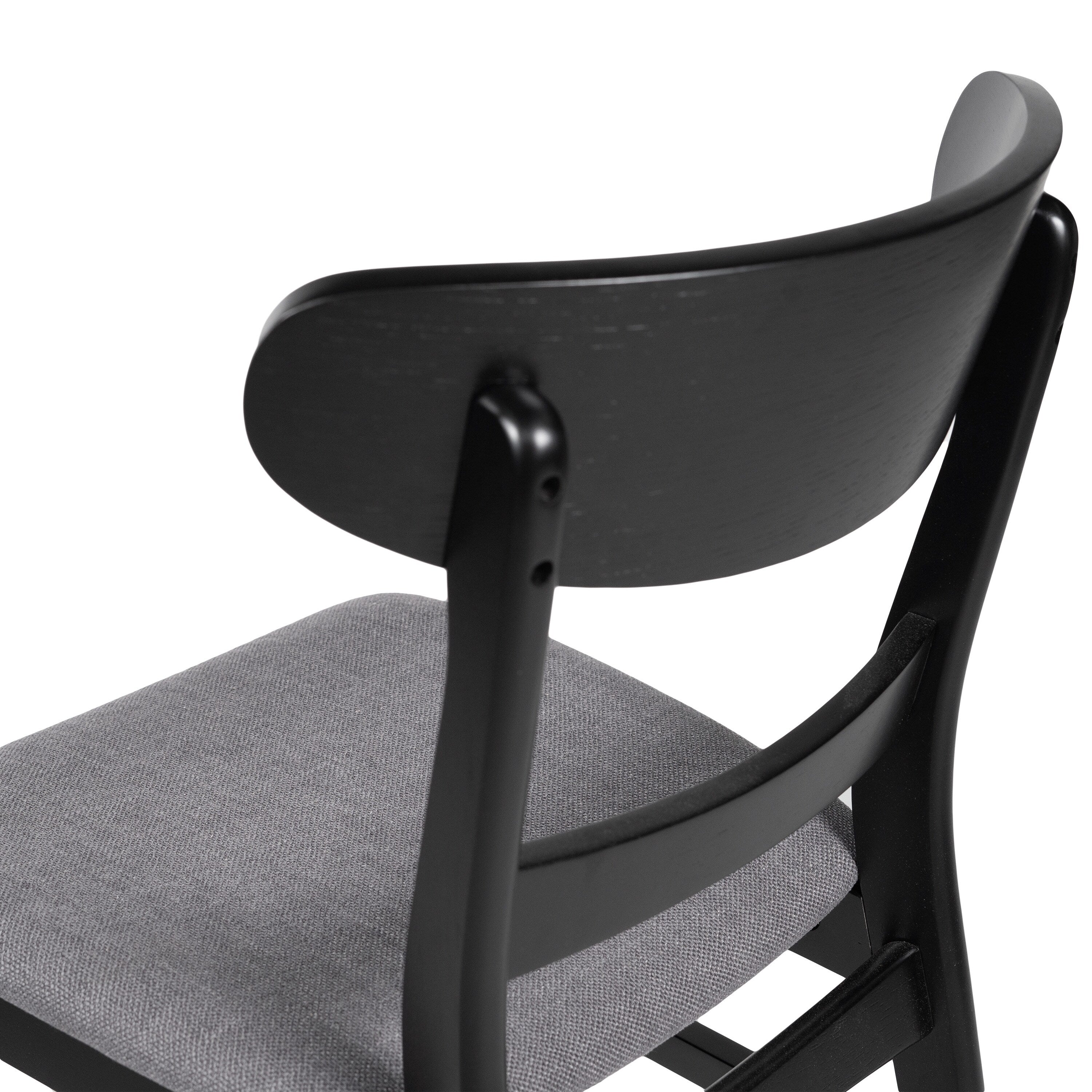 Abrielle Mid-Century Modern Upholstered Rubberwood Dining Chair (Set of 2) by Christopher Knight Home