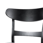 Abrielle Mid-Century Modern Upholstered Rubberwood Dining Chair (Set of 2) by Christopher Knight Home