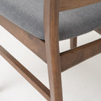 Abrielle Mid-Century Modern Upholstered Rubberwood Dining Chair (Set of 2) by Christopher Knight Home