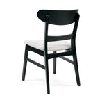 Abrielle Mid-Century Modern Upholstered Rubberwood Dining Chair (Set of 2) by Christopher Knight Home