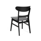 Abrielle Mid-Century Modern Upholstered Rubberwood Dining Chair (Set of 2) by Christopher Knight Home