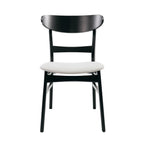 Abrielle Mid-Century Modern Upholstered Rubberwood Dining Chair (Set of 2) by Christopher Knight Home