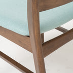 Abrielle Mid-Century Modern Upholstered Rubberwood Dining Chair (Set of 2) by Christopher Knight Home