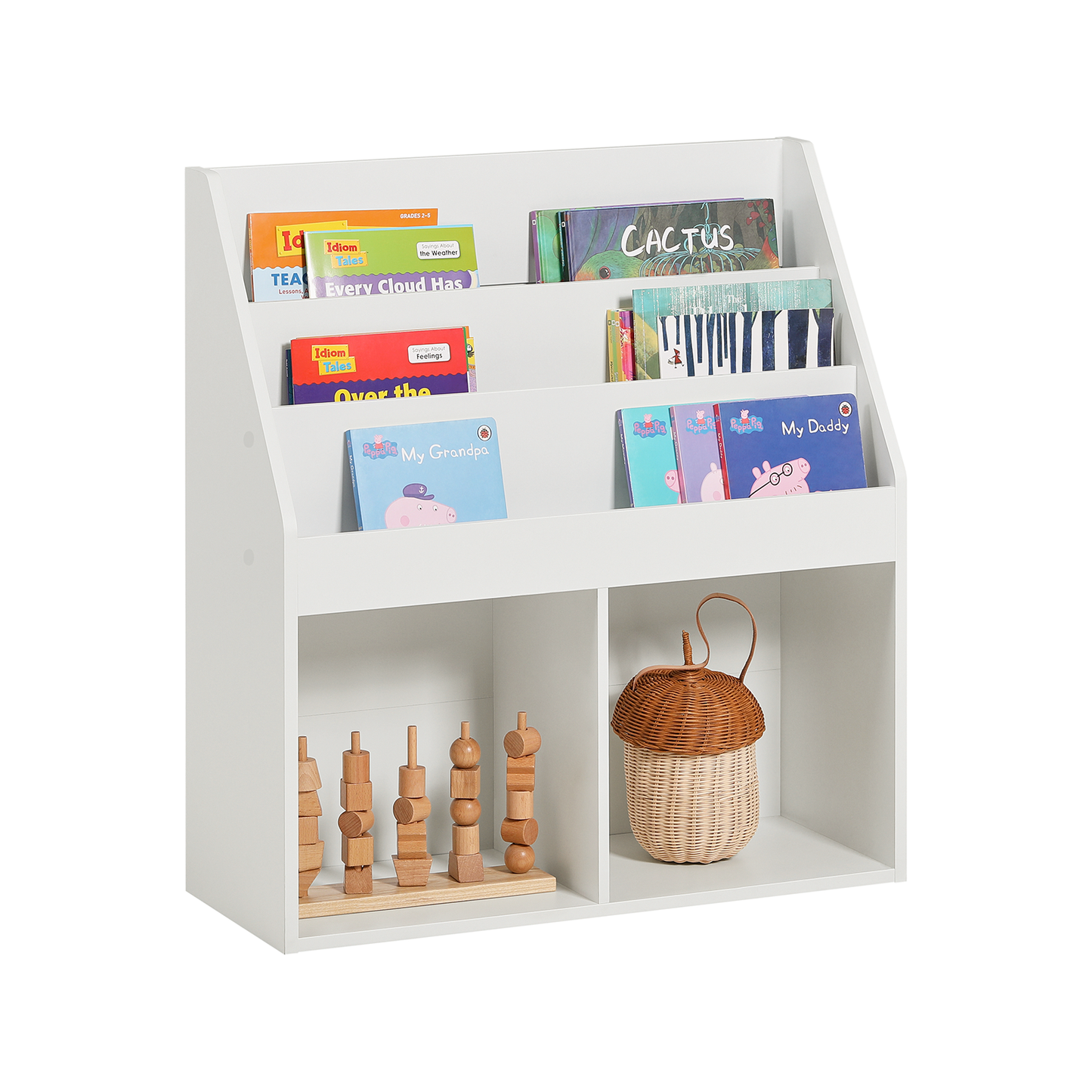 Étagère de rangement pour enfants SoBuy KMB01-W