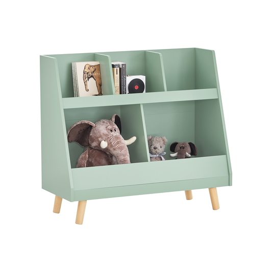 Bibliothèque SoBuy pour enfants, étagère de rangement pour jouets et jouets, 5 compartiments KMB19-GR