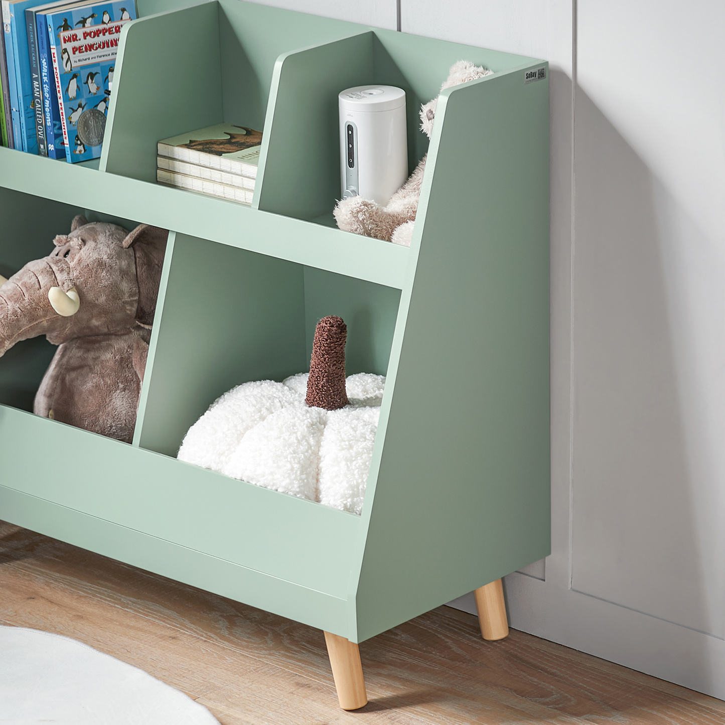 Bibliothèque SoBuy pour enfants, étagère de rangement pour jouets et jouets, 5 compartiments KMB19-GR