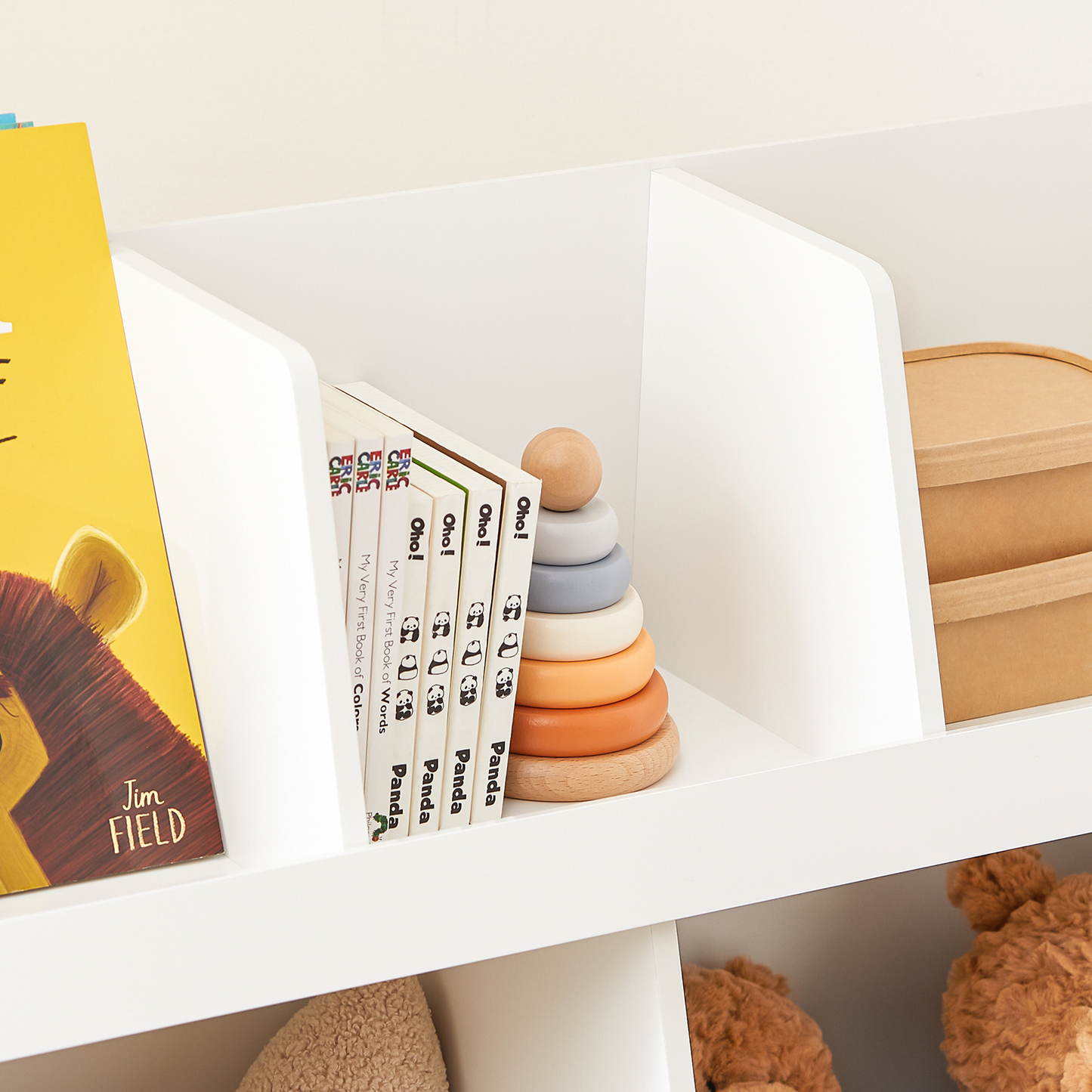 Bibliothèque pour enfants SoBuy, étagère de rangement, présentoir, organisateur KMB19-W