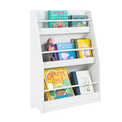 Bibliothèque pour enfants SoBuy, étagère à livres et jouets, meuble de rangement à 3 étagères KMB45-W