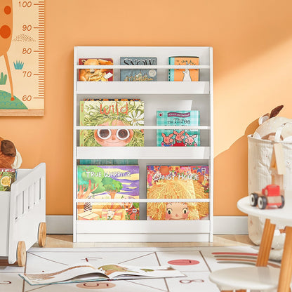 Bibliothèque pour enfants SoBuy, étagère à livres et jouets, meuble de rangement à 3 étagères KMB45-W
