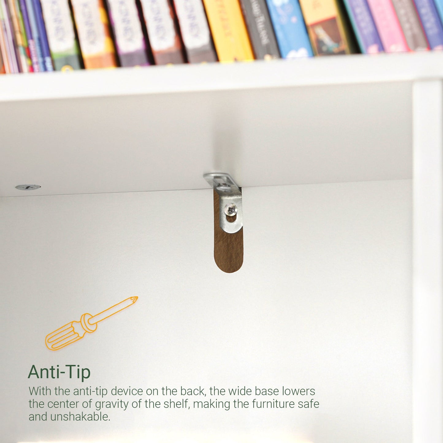 Bibliothèque pour enfants SoBuy, étagère de rangement pour livres et jouets, avec 8 compartiments de rangement KMB55-W