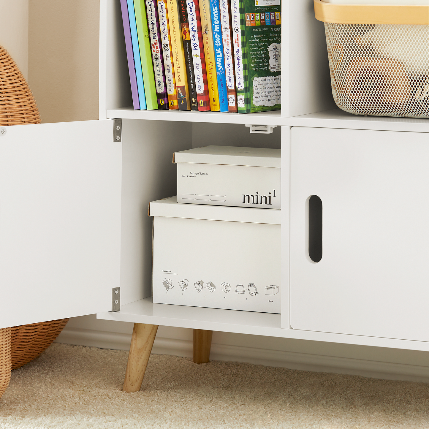 Étagère de rangement pour enfants SoBuy KMB58-W