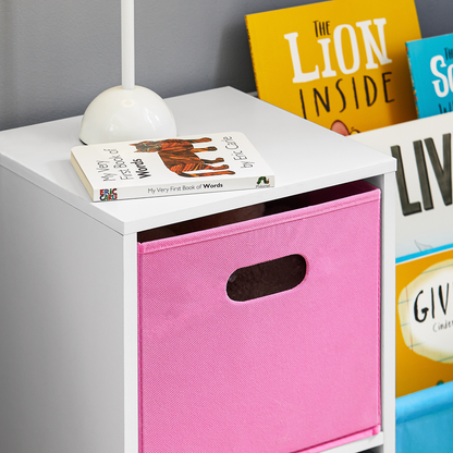 Bibliothèque pour enfants SoBuy, étagère à livres et à jouets, étagère de rangement sur pied KMB76-F