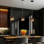 Kasy Modern 1-Light Pendant Lights Glass Island Lights for Dining Room