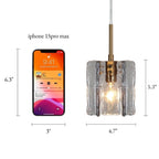 Kasy Modern 1-Light Pendant Lights Glass Island Lights for Dining Room