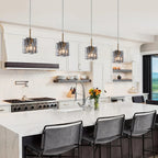 Kasy Modern 1-Light Pendant Lights Glass Island Lights for Dining Room