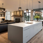 Kasy Modern 1-Light Pendant Lights Glass Island Lights for Dining Room