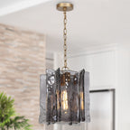 Kasy Modern 1-Light Pendant Lights Glass Island Lights for Dining Room