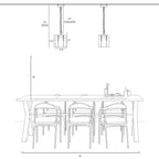 Kasy Modern 1-Light Pendant Lights Glass Island Lights for Dining Room