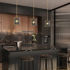 Kasy Modern 1-Light Pendant Lights Glass Island Lights for Dining Room