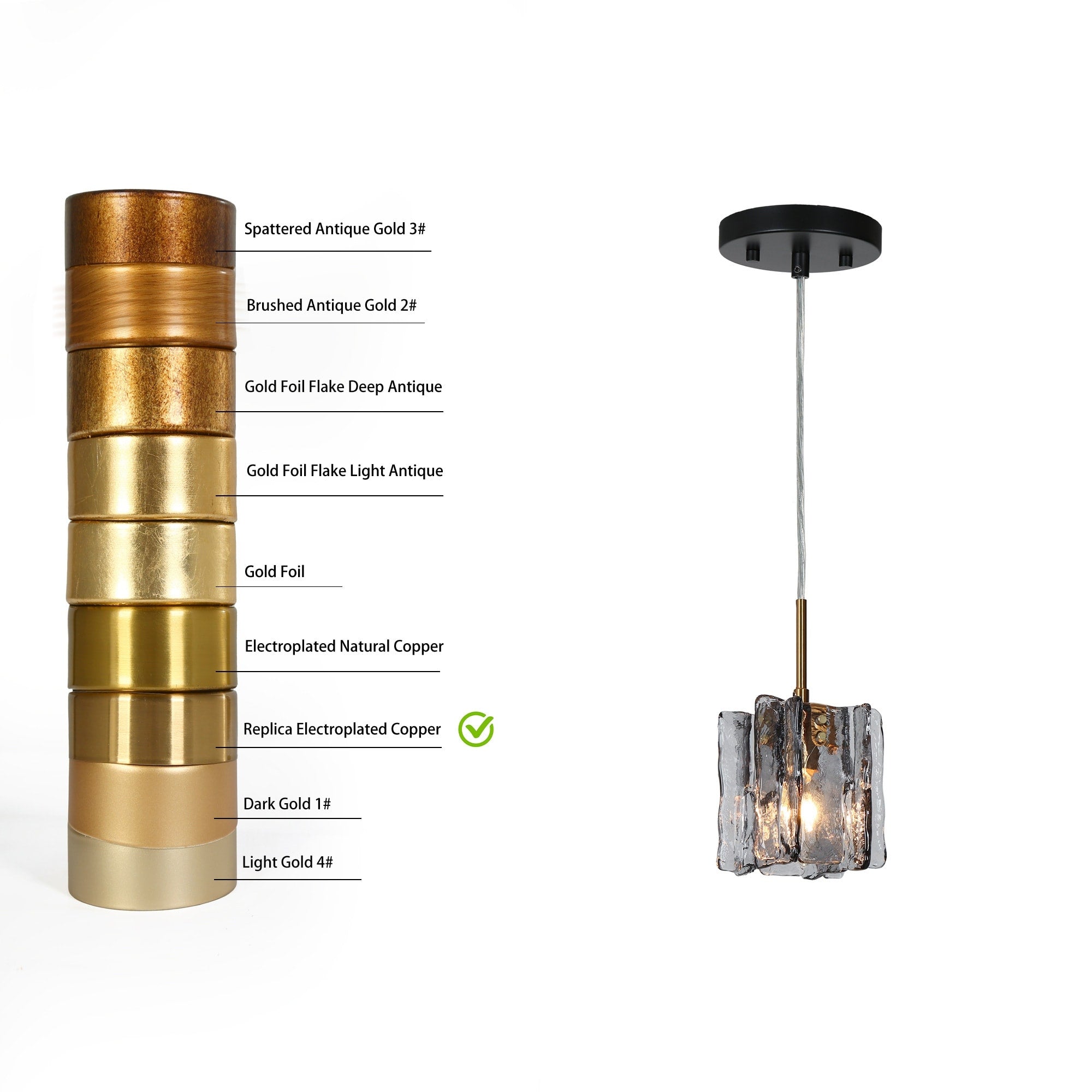 Kasy Modern 1-Light Pendant Lights Glass Island Lights for Dining Room