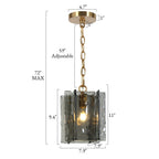 Kasy Modern 1-Light Pendant Lights Glass Island Lights for Dining Room