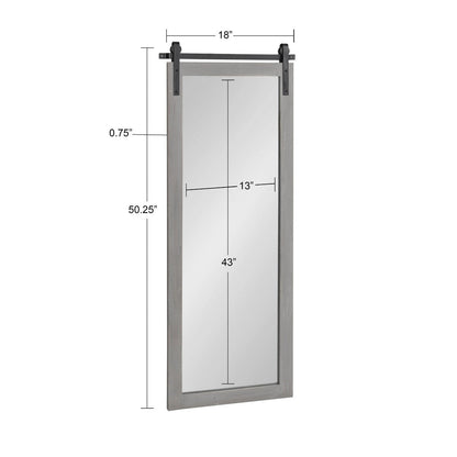 Kate and Laurel Cates Rustic Rectangular Wall Mirror